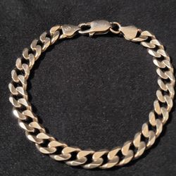 Solid 925 Stamped Sterling Silver Chain  Bracelet With Lobster Clasp! Heavy Duty! 