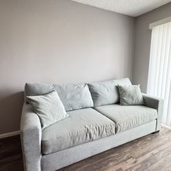 Living Spaces 88” Memory Foam Sofa