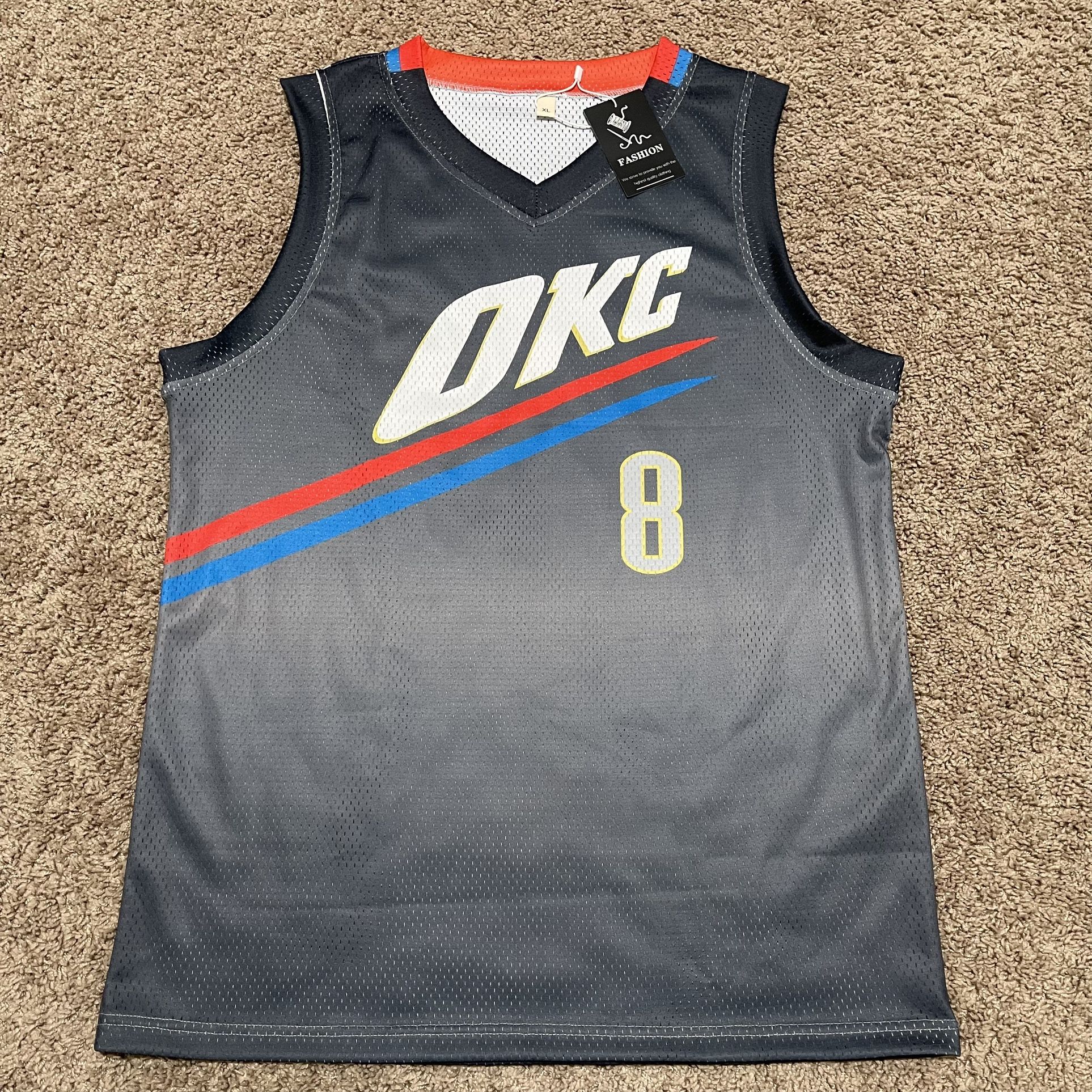 OKC Thunder #8 Jalen Williams Jersey Grey NBA