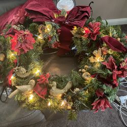 beautiful  dove wreath 