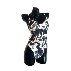 Size XL Cowhide Print Monokini One Piece- Brand New With Tags 