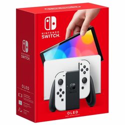 WHITE NINTENDO SWITCH OLED