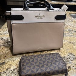 Kate Spade Madison Medium Satchel Bag With Wallet 