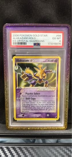 Alakazam gold star psa6 ( 17 cert + ear swirl)