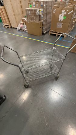 Heavy duty wire push cart or rack