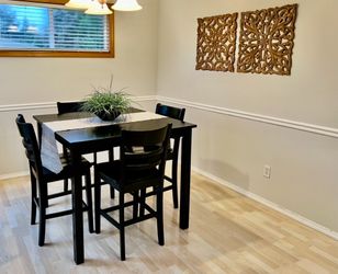 Dining table and chairs