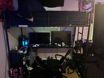Twin Loft Bed with Desk