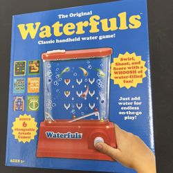 Play Monster Original Waterfuls Classic Handheld Water Game 6 Backgrounds 