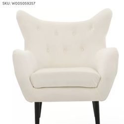 Modern Ultra-sued Wingback Chair