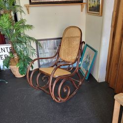 Bentwood Style Vintage Rocking Chair No Maker Mark Detected