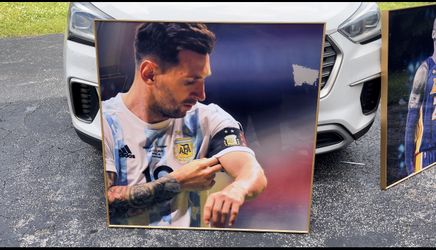 Messi Crystal Porcelain Painting