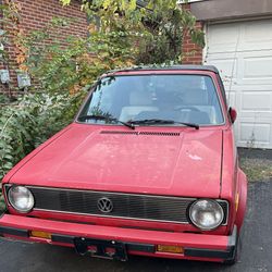 Vw Cabriolet 1987 Red Convertible 
