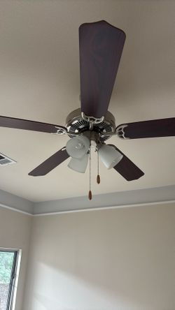 Ceiling Fans Five Blade 3 Bulb
