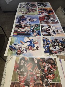 400 football 11x15 art prints various