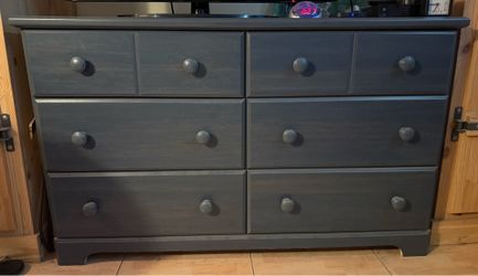 Blue Wooden Dresser