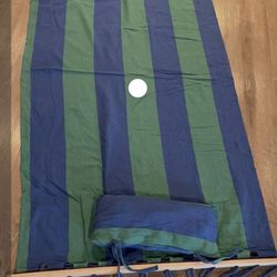 Blue-green stripes lightweight  Hammock