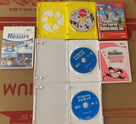 Wii games Mario Wario Wii Sports Star Wars