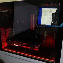 Gaming Pc  And Monitor 