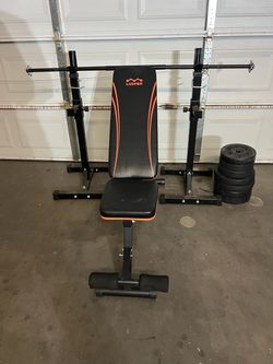 Workout bench comes with 100lb