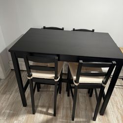 Black Ikea Dining Table, High Top