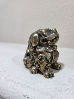 Vintage Rare Japanese Foo Fu Dog Lion Incense Burner Made In Japan Silver Plate
