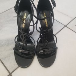 Ysl Cassandra Logo Sandals $1090