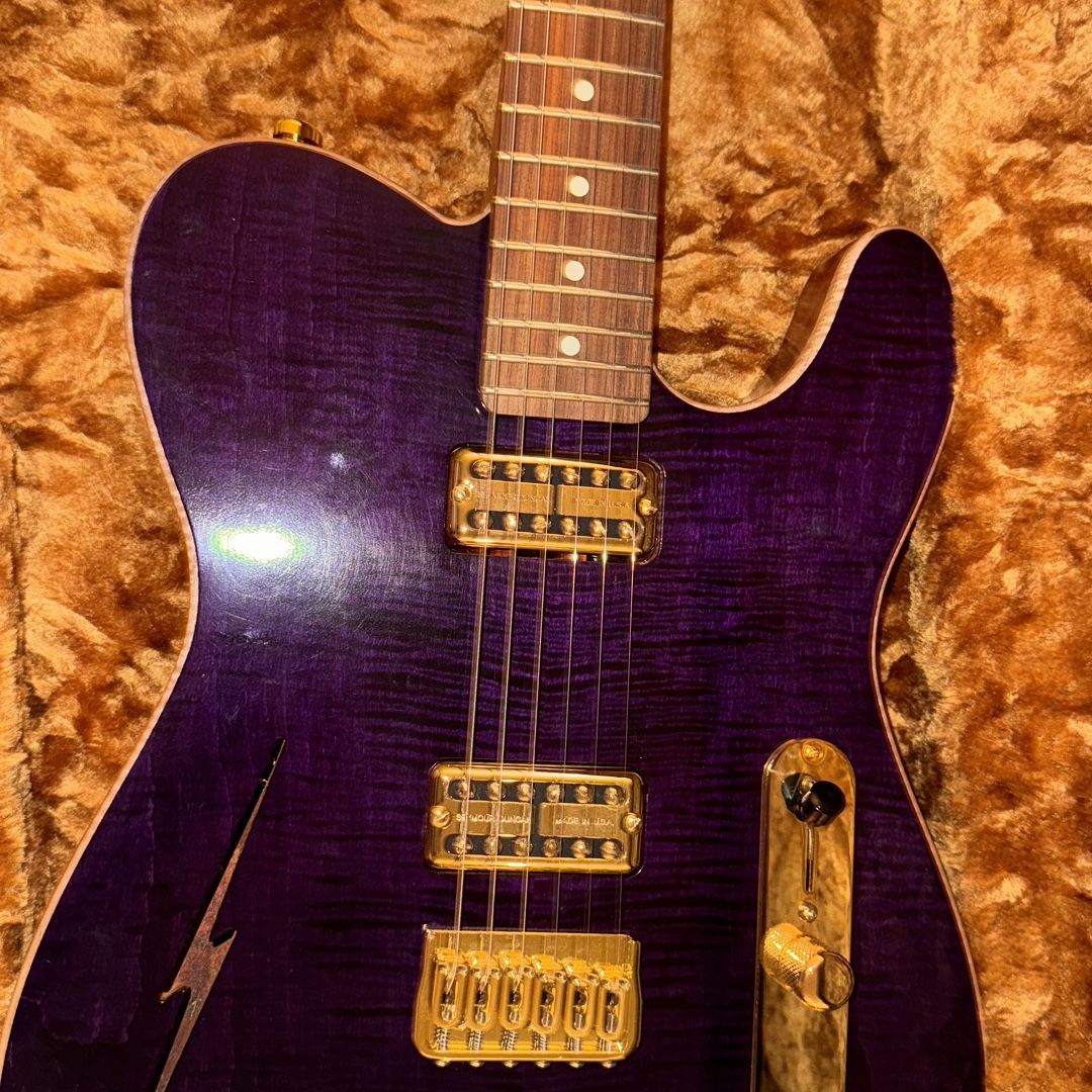 Fender/Holy Grail Custom Telecaster 2024 - Deep Purple Flame Top (Nitro)