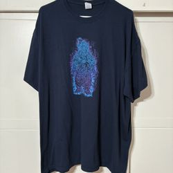 Men’s Blue Electric Bear Short Sleeve Graphic T-Shirt Size XXL