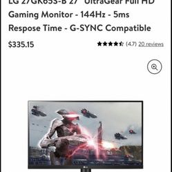Gaming Monitor Ultra Gear Lg
