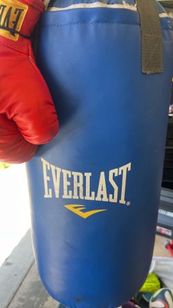 Ponching bag and gloves