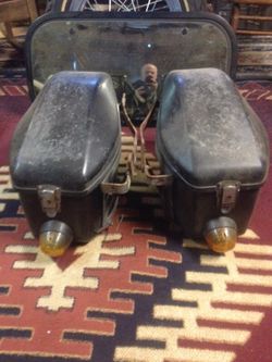 Old Harley bags fiberglass