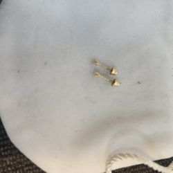 1 par de aretes 14k 100% auténticos diamantes 