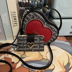 Juicy Couture Love Never Dies Heart Crossbody and Wallet