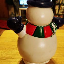 Small Plastic Snowman 