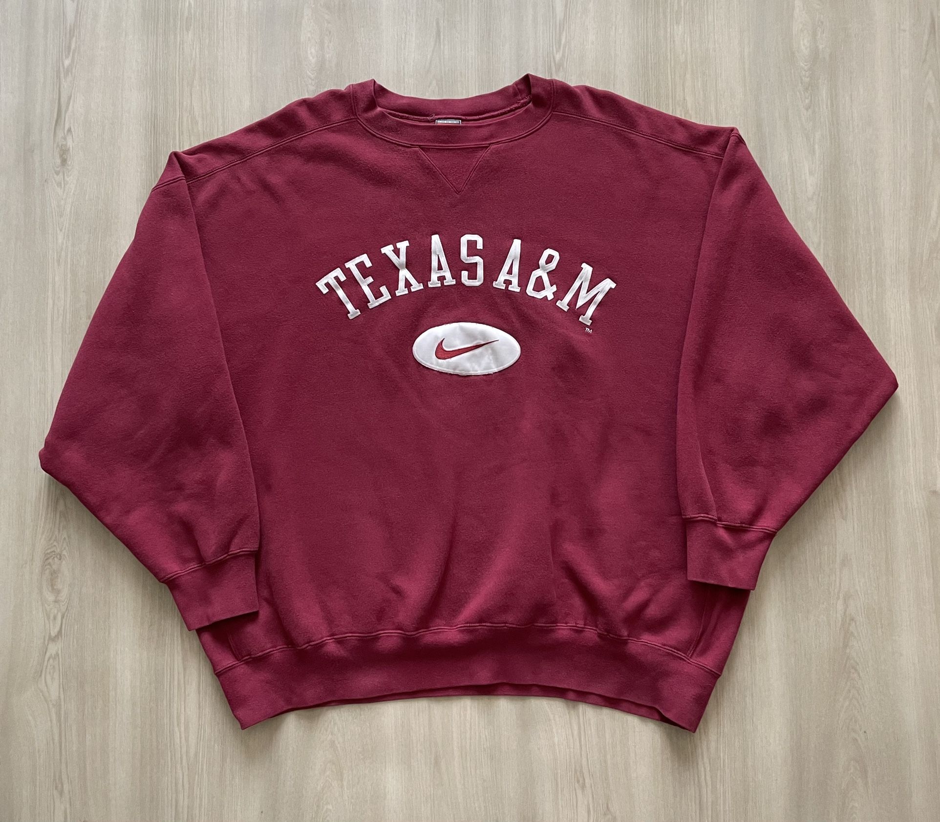 Vintage Nike Big Center Swoosh Texas A&M University Sweatshirt Mens 3XL