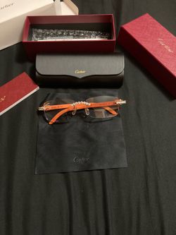 Cartier wood glasses