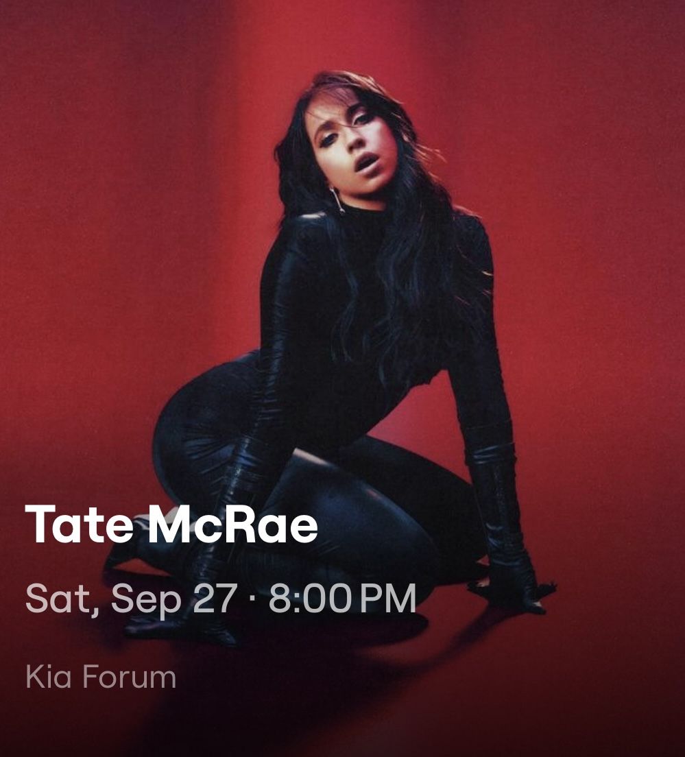 Tate McRae tickets 