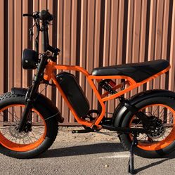 (2000W Peak)1500W Electric Scrambler Ebike, 20ah, 35mph, 25-60 Mile Range 