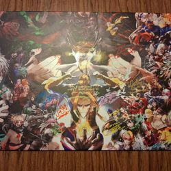 Autographed My Hero Academia Metal Poster 