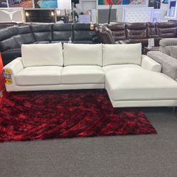 Last One Must Go‼️Gorgeous White Sectional On Sale $599