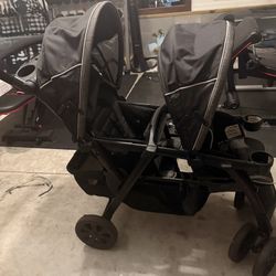 Chicco Double Stroller With Undercarriage Storage 