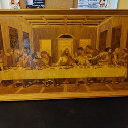 Buchschmid & Gretaux Wood Inlay Last Supper