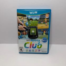 Wii Sports Club (Nintendo Wii U, 2014) Complete In Box CIB