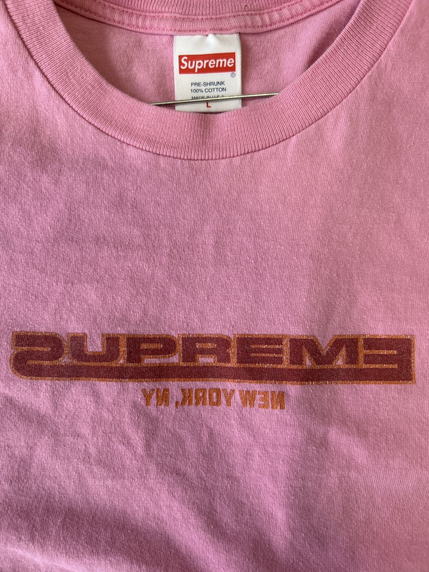 Supreme Connected T Pink Size L Rare