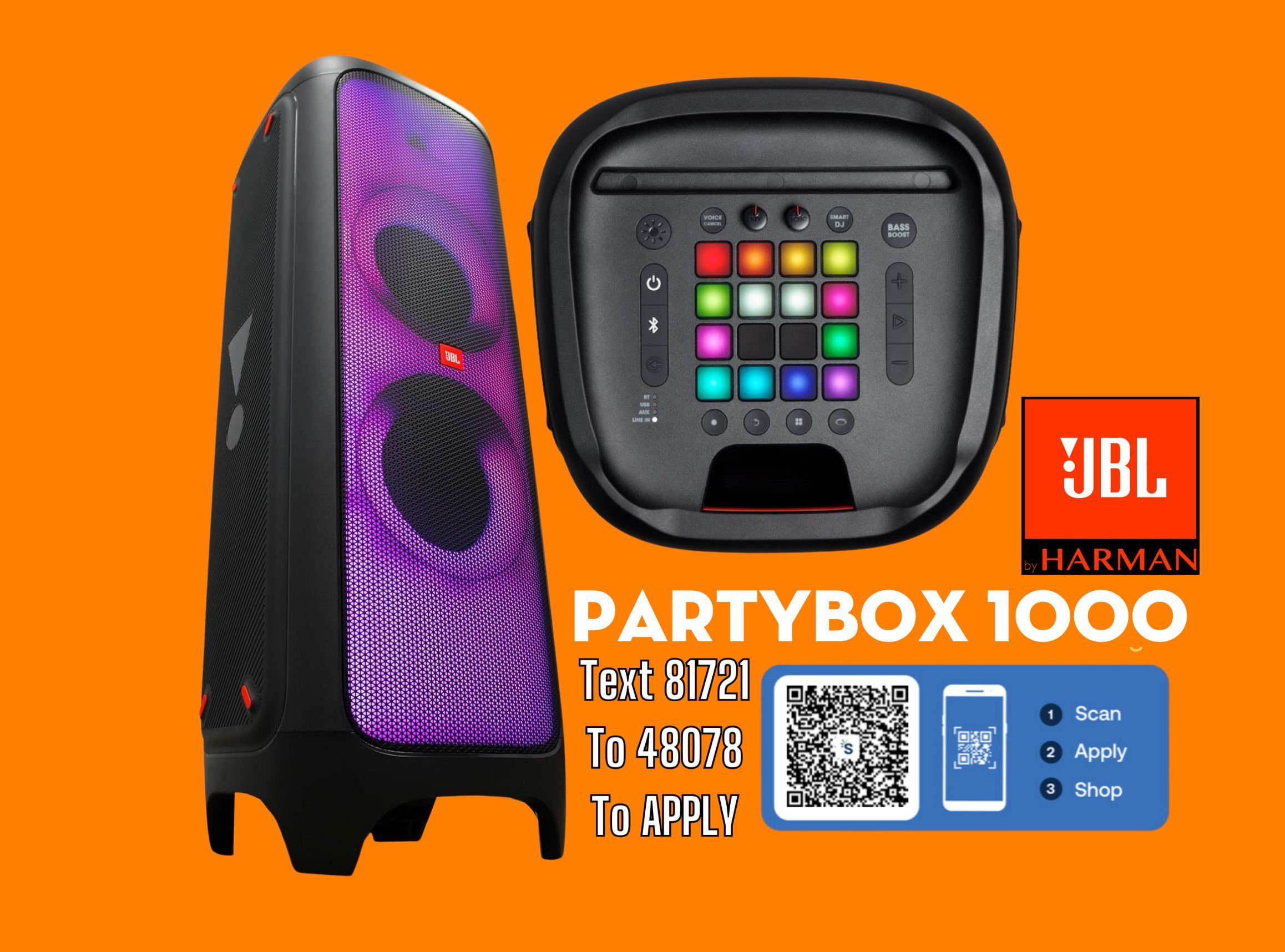 JBL PartyBox 1000- 1100W - Bluetooth Speaker - Financing Available