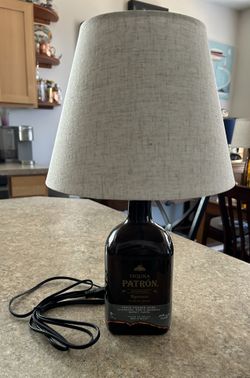 Patron Ahumado Reposado Tequila Bottle Lamp