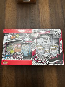 Pokemon TCG SV Sams Club White Flare Binder Unova Poster Collection New Sealed