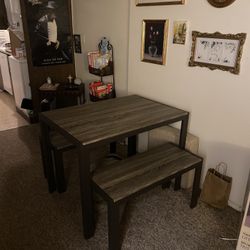 Dining Table And Benches 