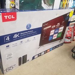 65’ Inch TCL  Roku 4K Smart Tv 📺 ..$399.00!!