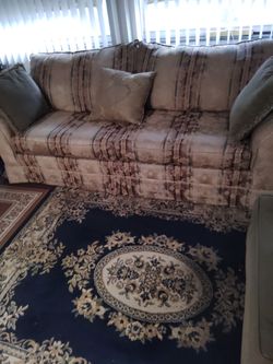 Two piece living room set sofa